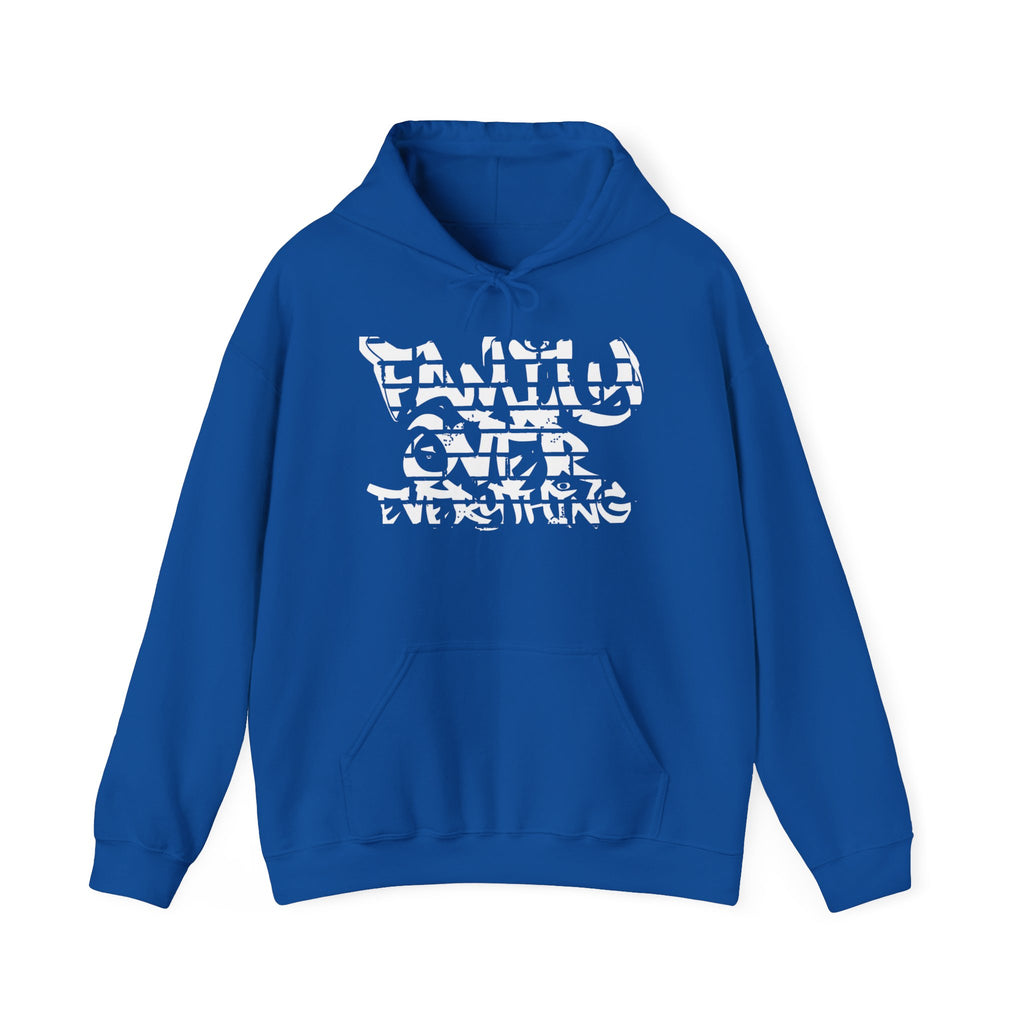 Blue Family Over Everything Hoodie