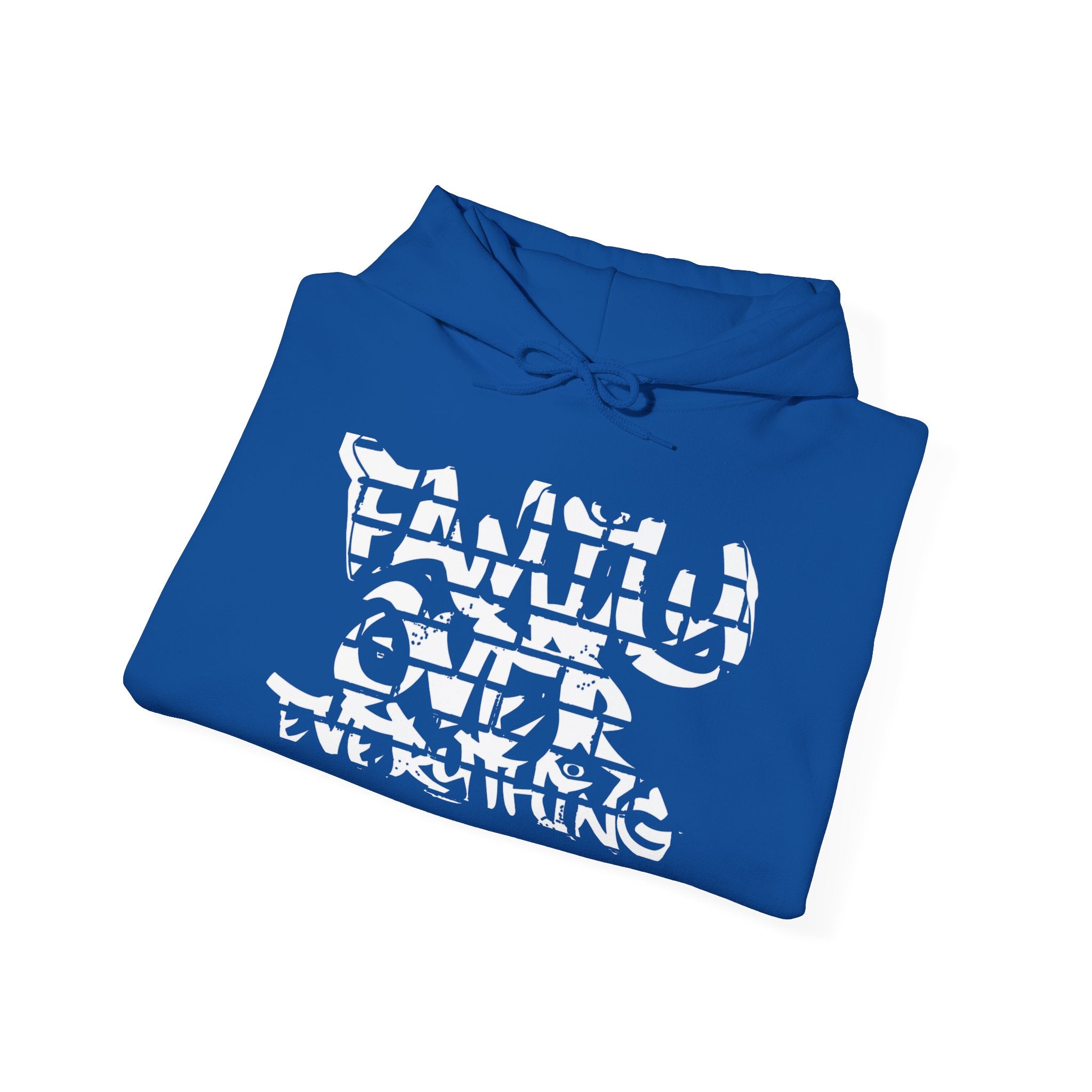 Blue Family Over Everything Hoodie